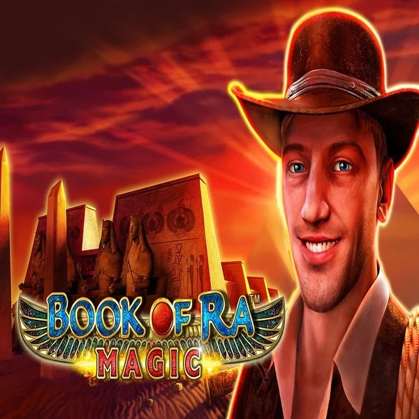 Book of Ra Magic logo by Greentube at SpinSahara Casino