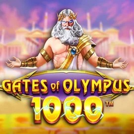 Gates of Olympus 1000 logo by Pragmatic Play at SpinSahara Casino