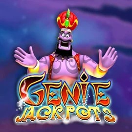 Jackpots logo of Genie Jackpots from Blueprint Gaming at SpinSahara Casino