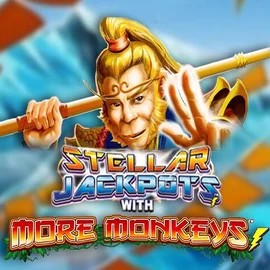 Stellar Jackpots with More Monkeys logo by Lightning Box Game at SpinSahara Casino
